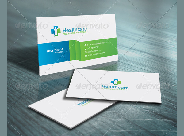 Attractive Healthcare Business Cards Template