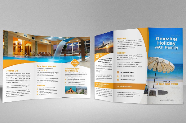 Holiday Resorts Brochure Template