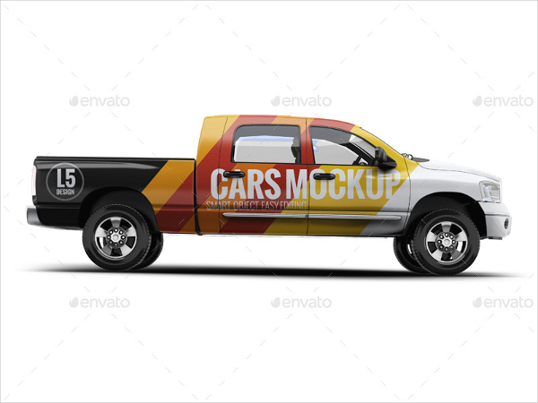 Pickup Truck Mockup