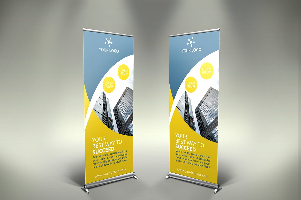 Creative Real Estate Business Roll Up Banner Template