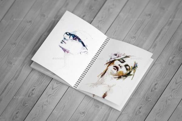 Sketchbook or Notebook Mock-Up