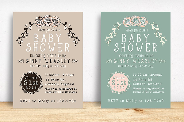 Attractive Baby Shower Invitation Templates