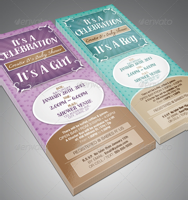 Baby Shower Celebration Invitation Templates