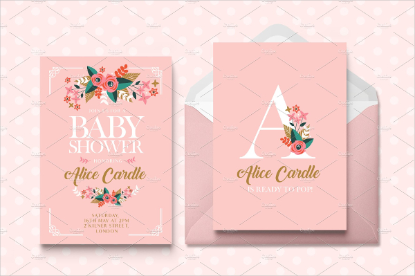 Modern Baby Shower Invitation Template