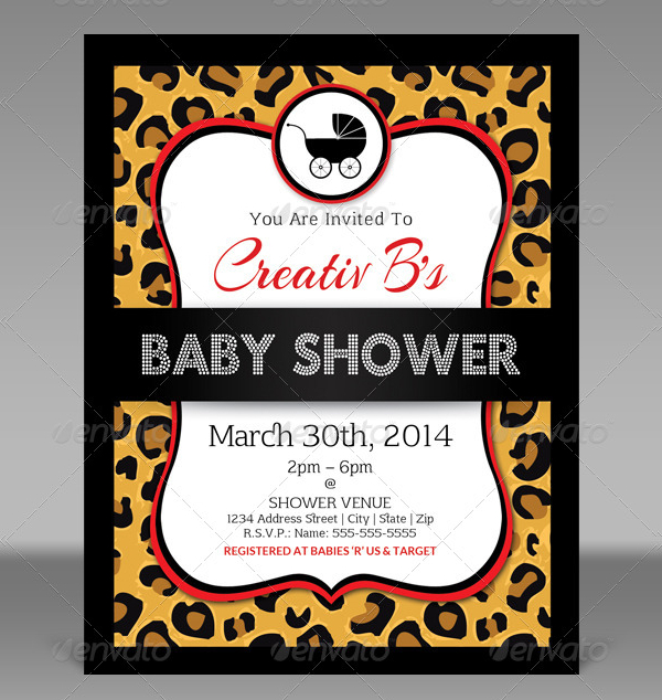 Baby Shower Party Invitation Template
