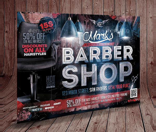 Unique Barbershop Flyer Template