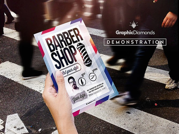 Barber Shop PSd Flyer Template
