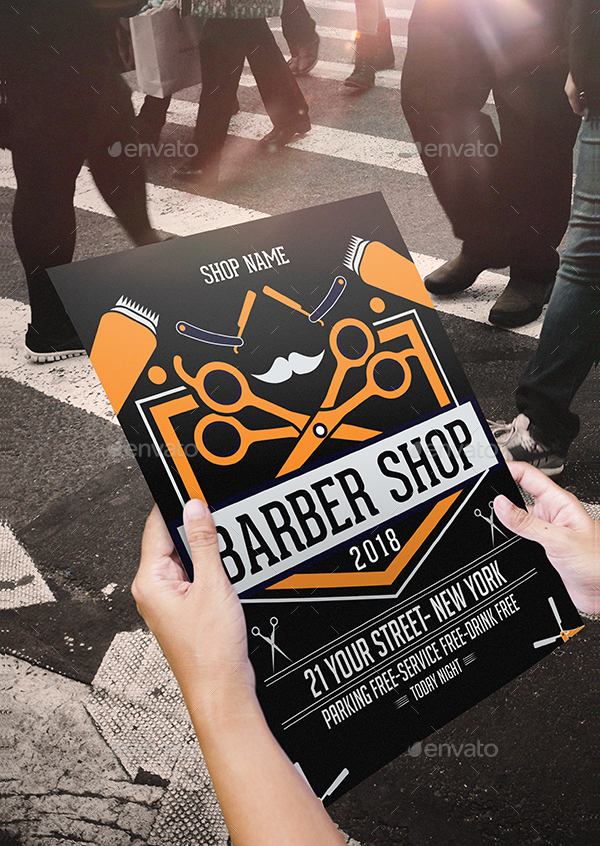 Perfect Barber Business Flyer Template