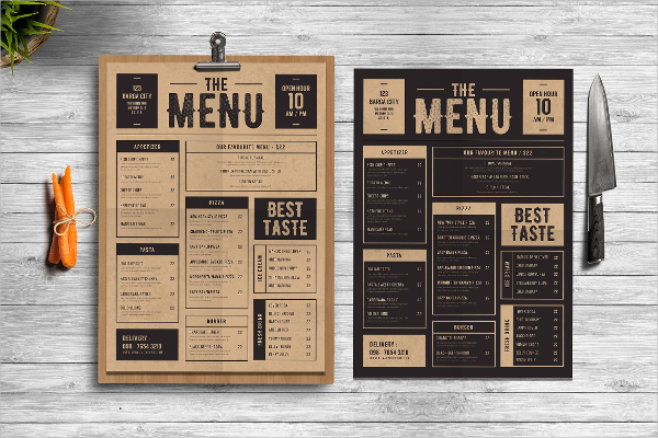 Classic BBQ Menu Design Template