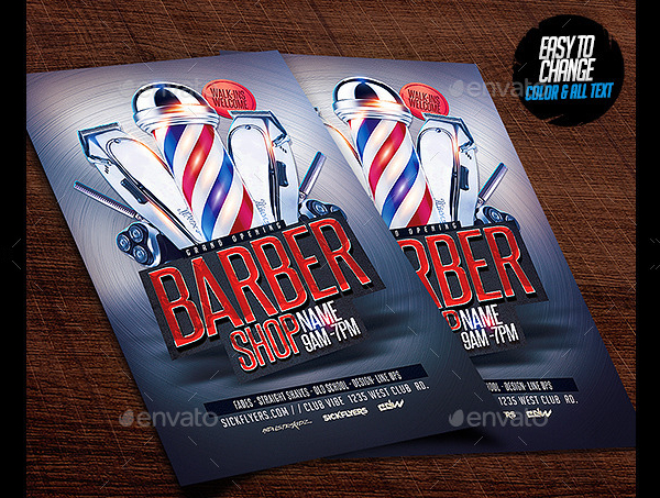 Popular Barbershop Flyer Template
