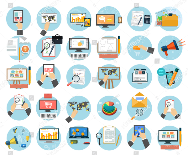 Web Design Business Marketing Icons