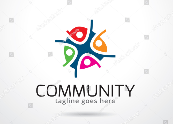 Community Logo Template Design Vector