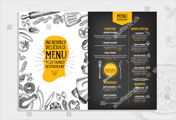 Delicious BBQ Menu Design Templates