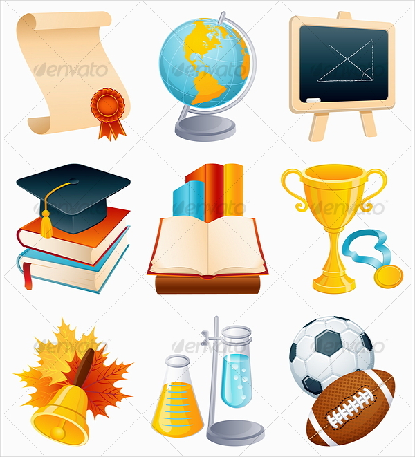 Education and Graduation Icon Set
