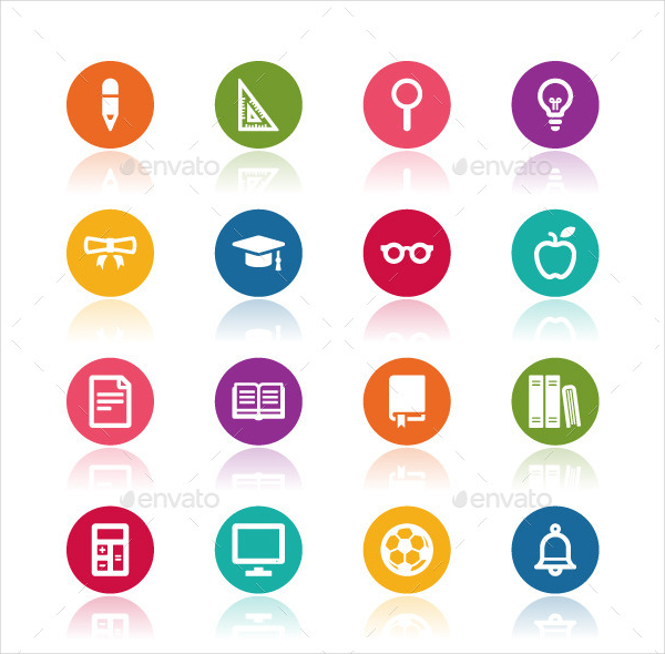 Education Vector Illustration Icon Set