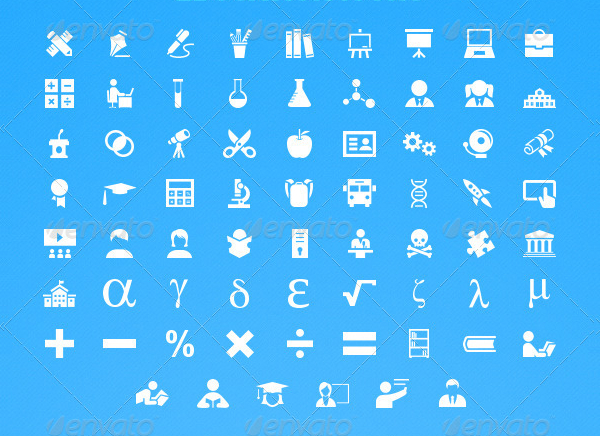 Creative Education Relevant Icons