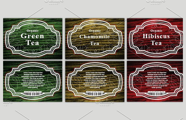 Editable Food Label Template