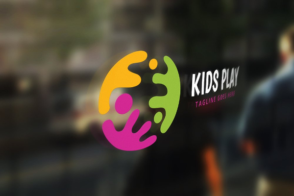 Kids Play Logo Template