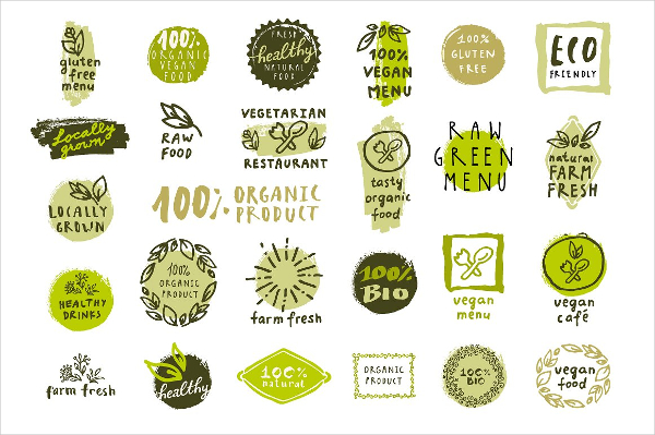 Food Label Vintage Templates