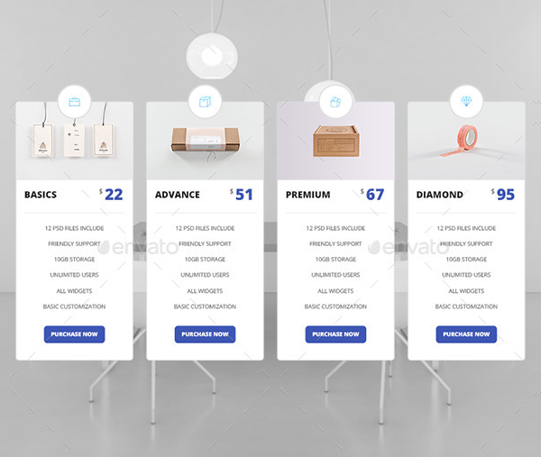Unique Pricing Tables Template