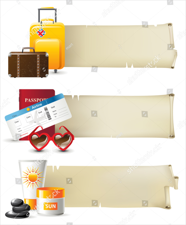 Retro Travel Styled Banner Design