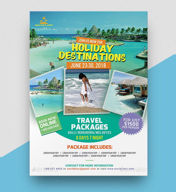 Travel Agency Packages Flyer Template