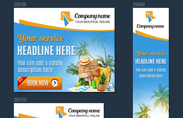 Travel Vacations Web Banners