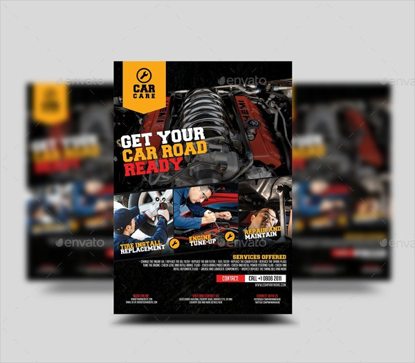 Car Repair Advertisement Flyer Template