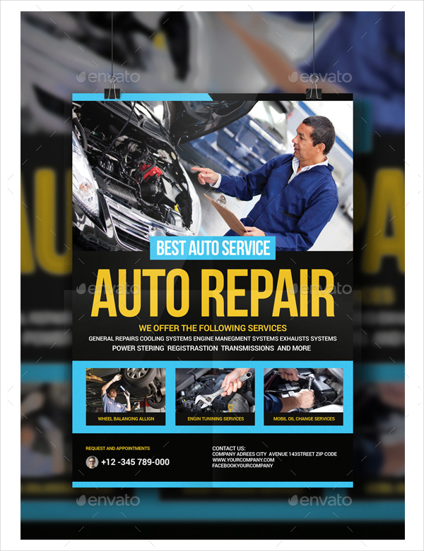 Car Repair Station Flyer