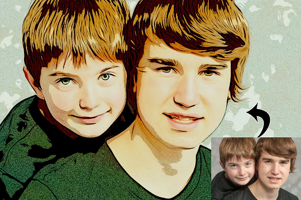 Modern Cartoon Photoshop Actions