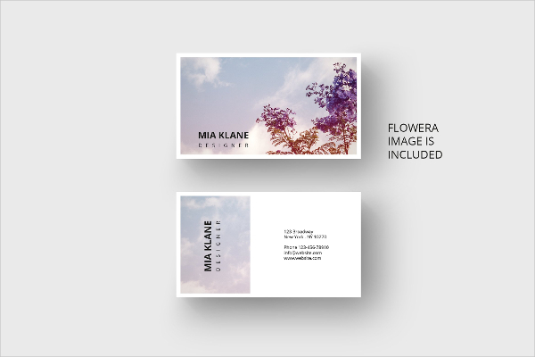 Cloud Purple Tree Business Card