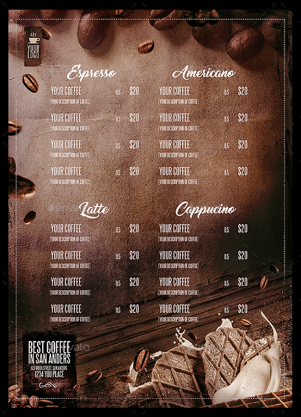 Simple Coffee Menu Template