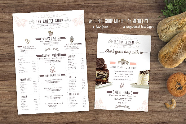 Coffee Menu And Flyer Template