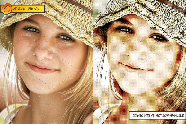 Comic Print Photoshop Actions