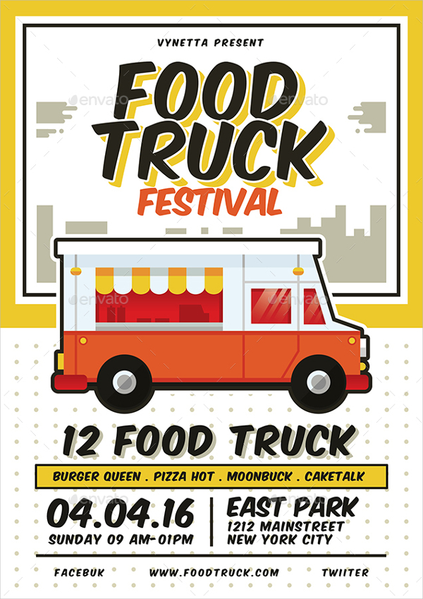 Food Truck Festival Menu Design