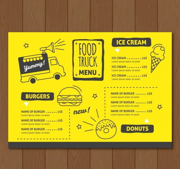 Free Vector Food Truck Design Template