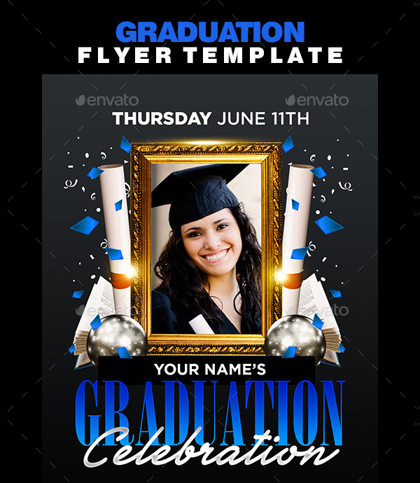 Graduation Celebration Flyer Template