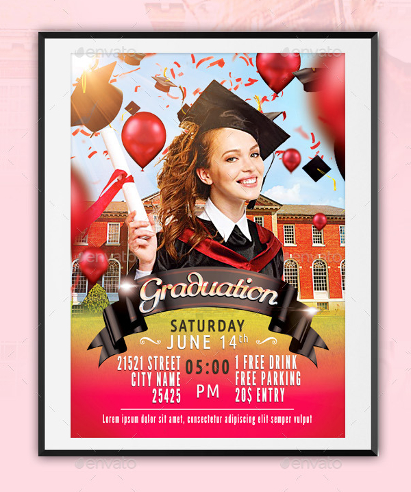 Graduation Design Flyer Template