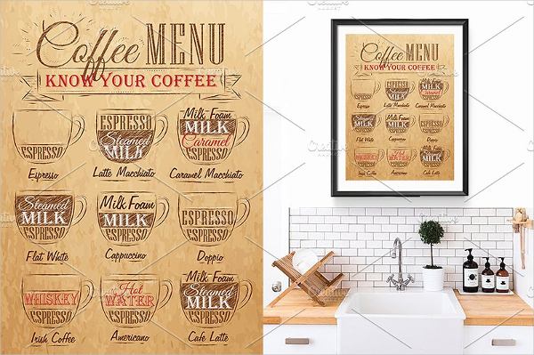 Hot Coffee Clean Menu