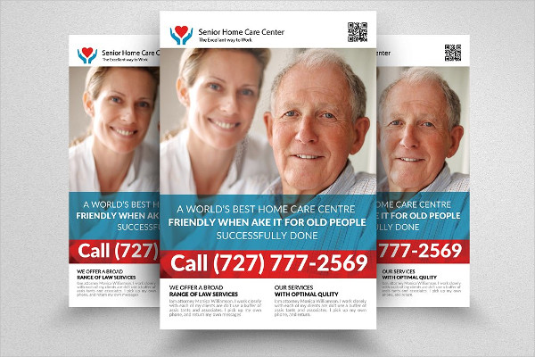 Senior Care Business Flyer Template