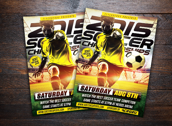 2015 Soccer Championships Sports Flyer