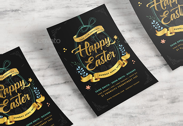 Easter Celebration Flyer Template