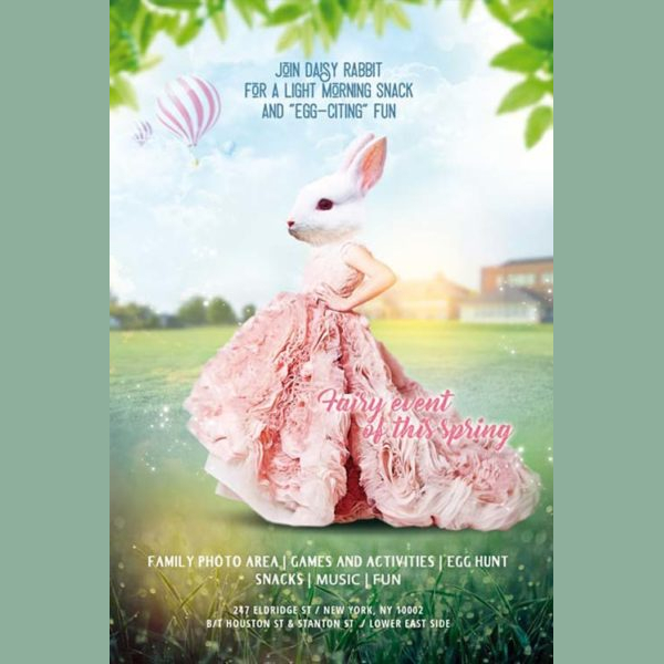 Easter Kids Party Free PSD Flyer Template
