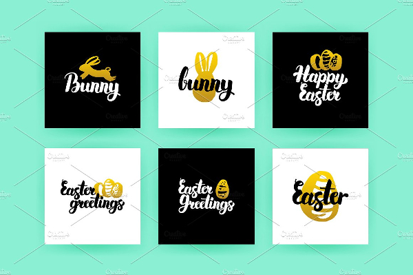 Easter Lettering Posters