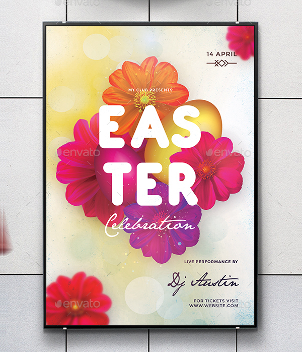 Easter Party Flyer Template