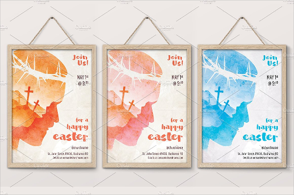 Easter Poster Double Exposure