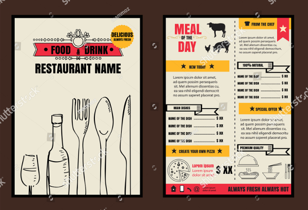 Restaurant Food Poster Template
