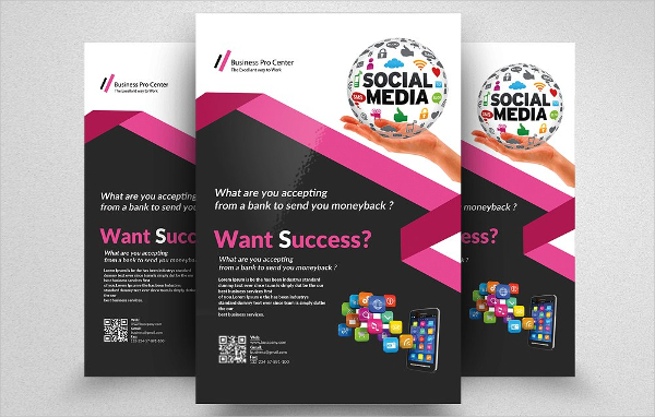 Social Media App Flyer Template