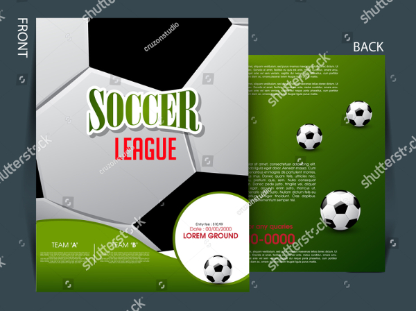 Soccer Event Flyer Template Design