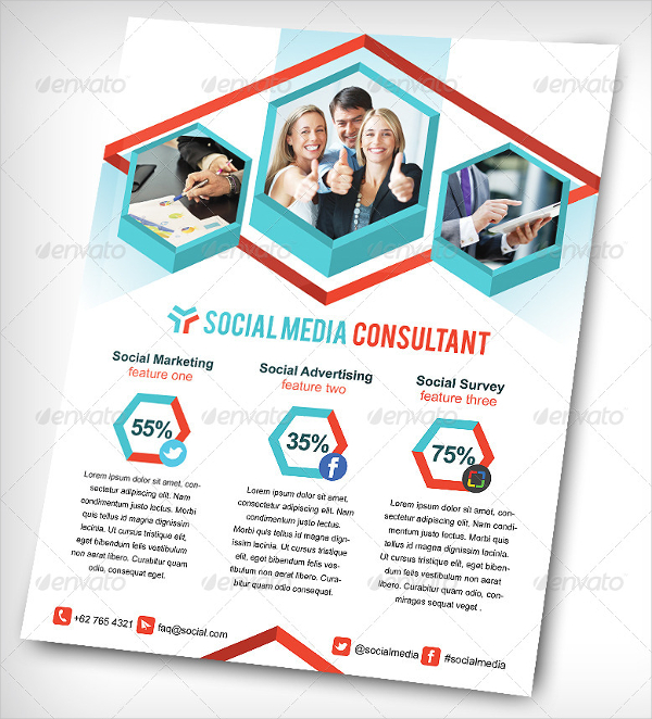 Social Media Consultant Flyer Template